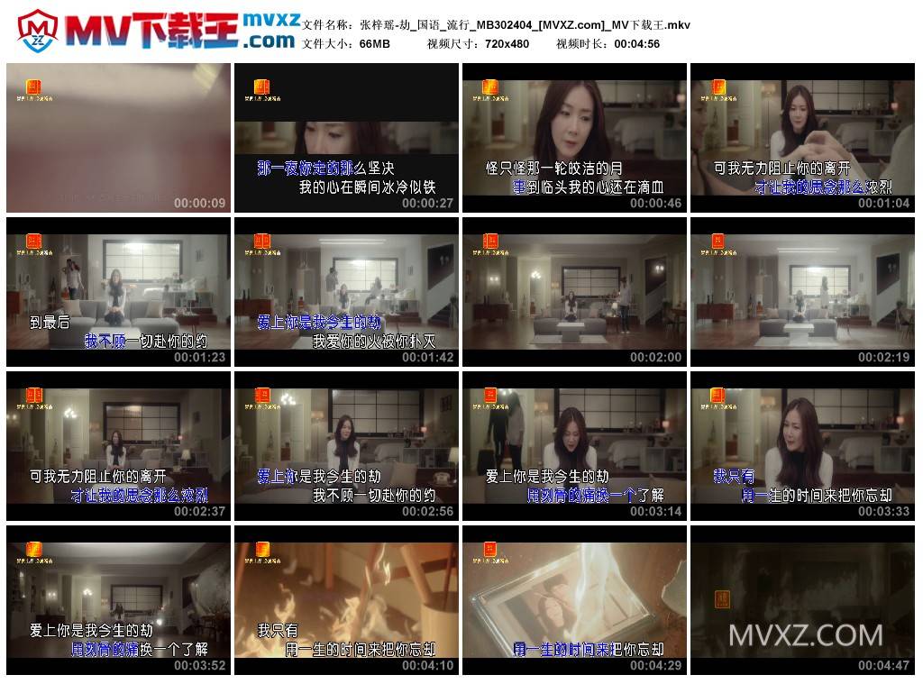 张梓瑶-劫_国语_流行_MB302404